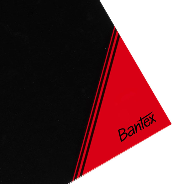 Bantex Notizbuch A4, liniert, 192 Seiten, 70 g/m², Hardcover, schwarz, 3 Stück 3 liniert, 3 liniert