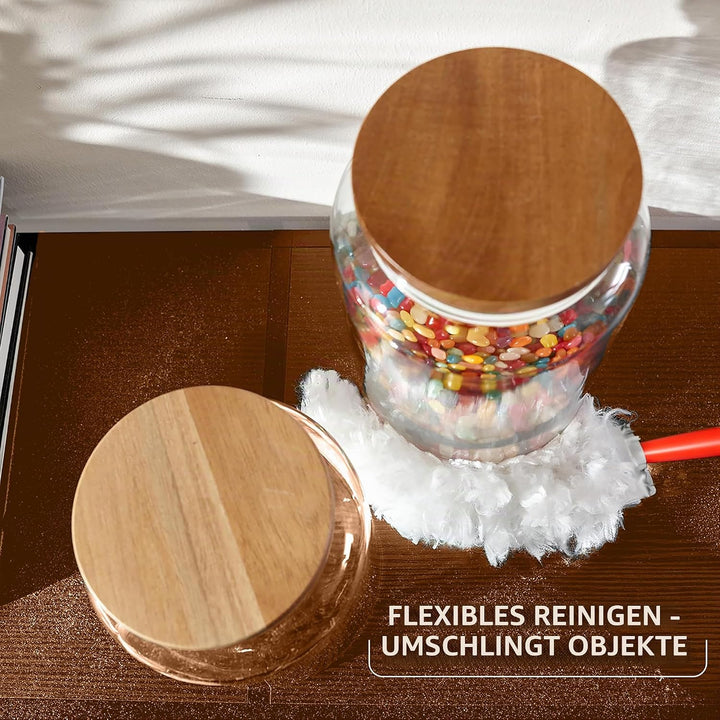 Vileda Flex & Catch Staubwisch-Starter-Set mit 15 Staubtüchern|Fängt 3X mehr Staub als herkömmliche