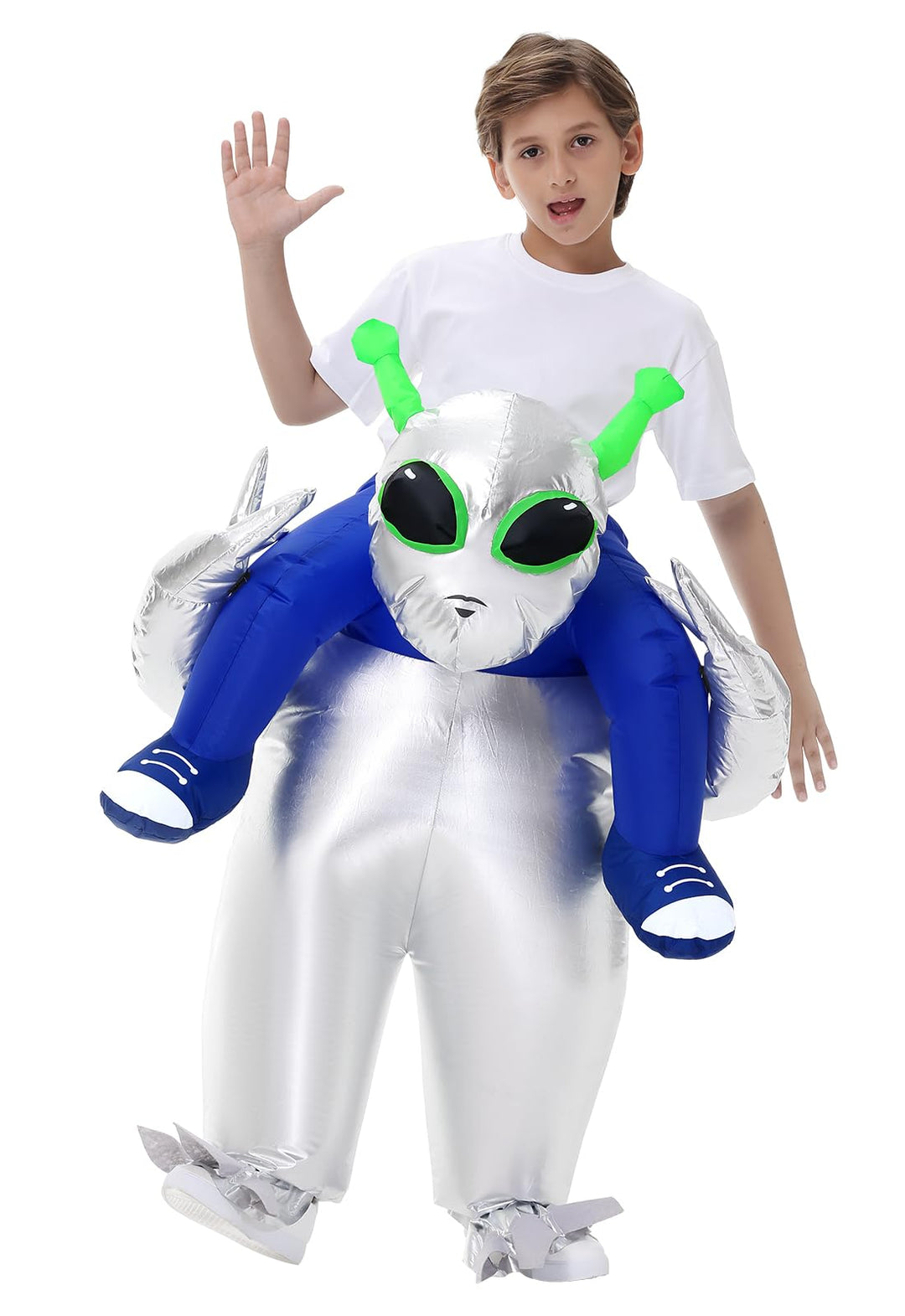 Aufblasbare Ausserirdische Kostüm Erwachsene Kinder Halloween Ausserirdische Kostüme Anzug für Männe