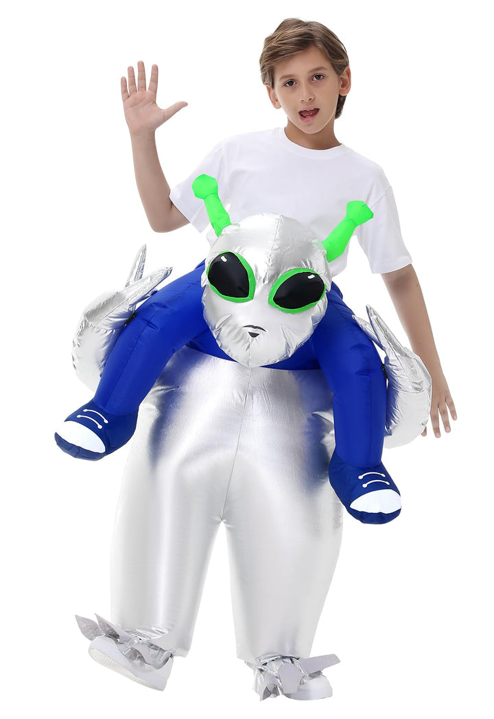 Aufblasbare Ausserirdische Kostüm Erwachsene Kinder Halloween Ausserirdische Kostüme Anzug für Männe