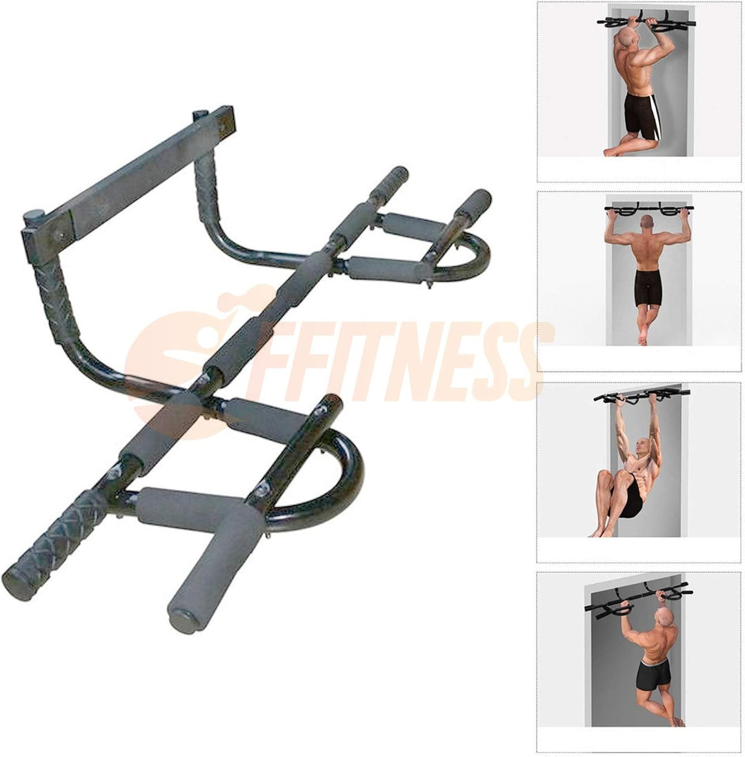 FFitness FFitnes Iron Gym, Klimmzugstange Unisex Erwachsene, Schwarz-Grau, Einheitsgrösse