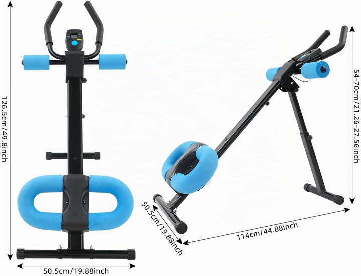 Bauchtrainer für Zuhause, Bauchmuskeltrainer Abdominalmaschine, Klappbar Bauchmuskeltraining Multifu