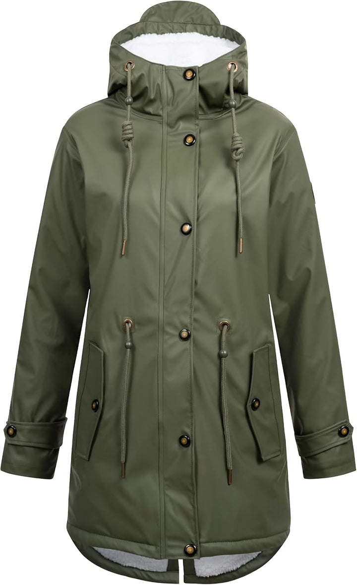 Ankerglut Damen Friesennerz Halifax New Women Regenjacke 42 olive, 42 olive