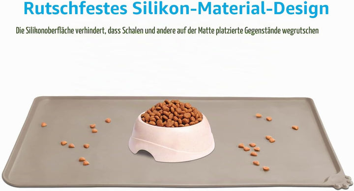 AUDWUD Silikon wasserdicht Hund und Katze Haustier Fütterung Matte,Anti-Rutsch-Tiernapf Matte,Hausti