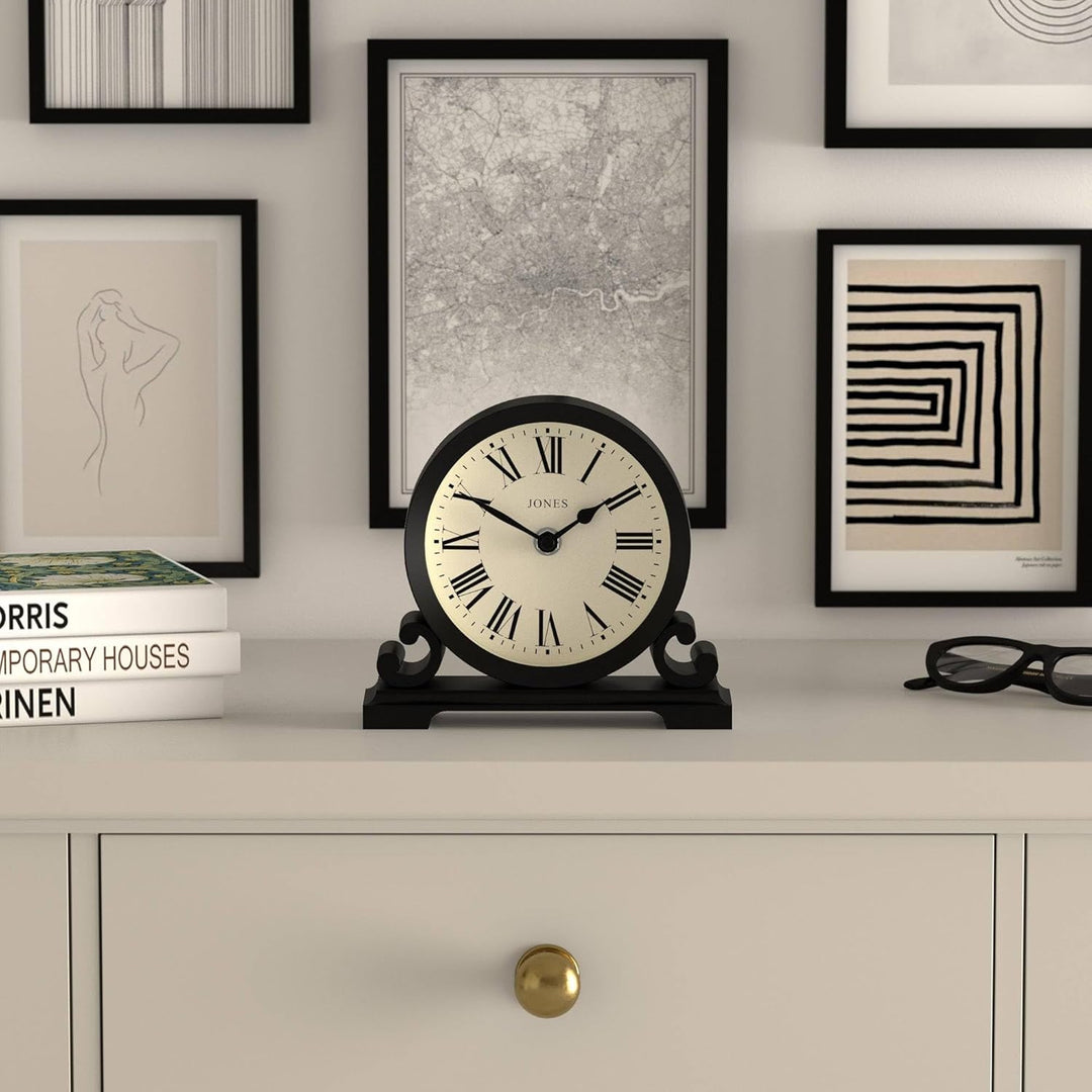 JONES CLOCKS® Saloon Wohnzimmer-Kaminuhr – Traditionelles/klassisches Design – Schlafzimmeruhr – Woh