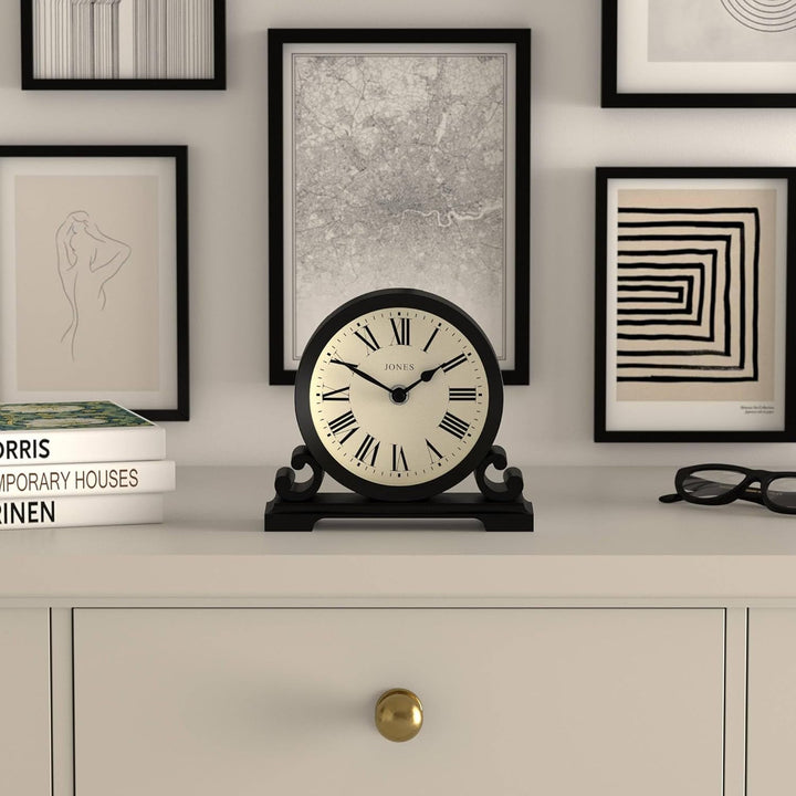 JONES CLOCKS® Saloon Wohnzimmer-Kaminuhr – Traditionelles/klassisches Design – Schlafzimmeruhr – Woh