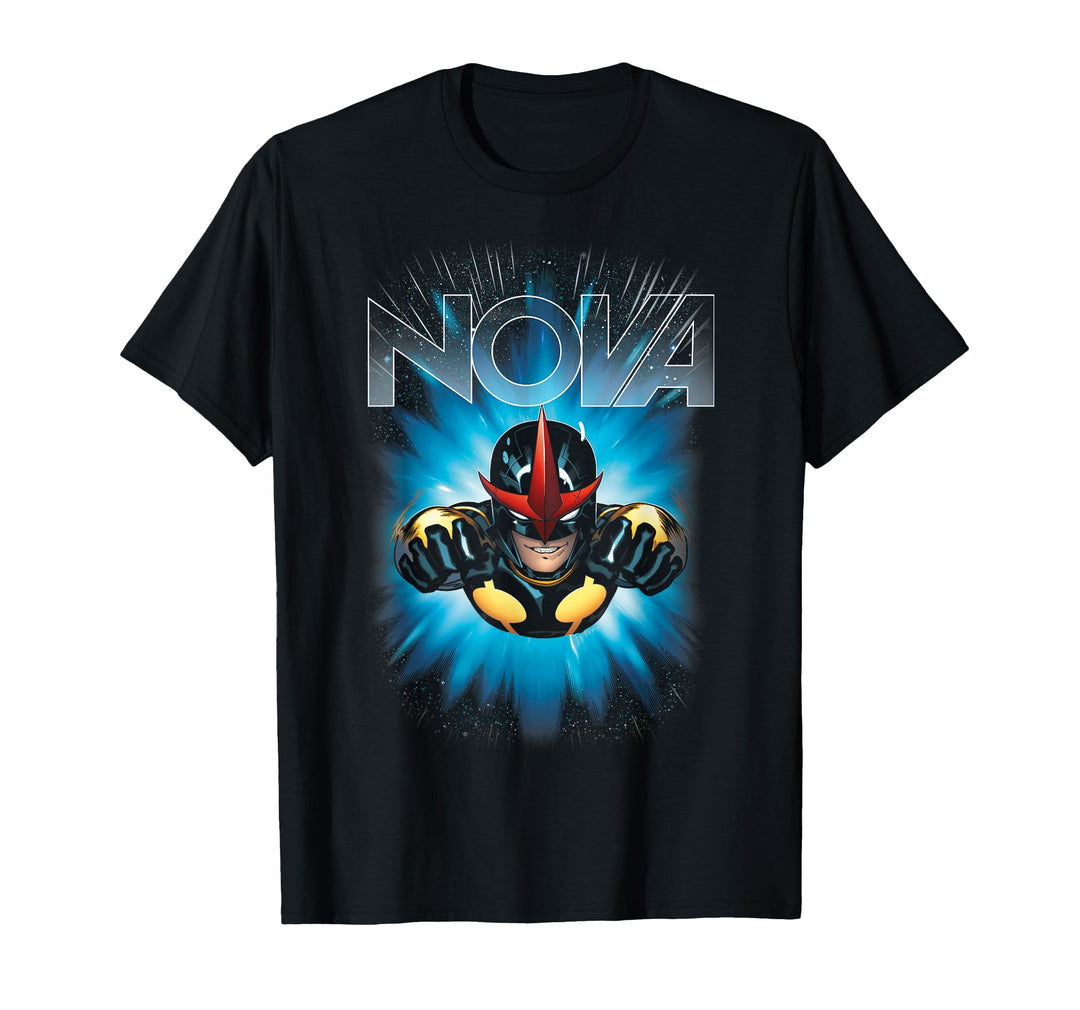 Women's Marvel Nova Guardians of the Galaxy Hero Graphic T-Shirt Large Black