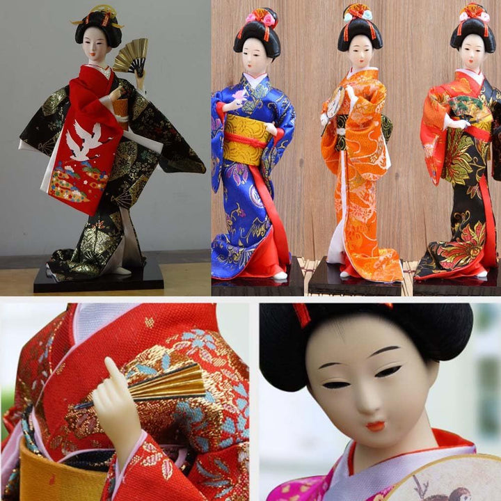 Fancy Pumpkin Japanische Puppen Geisha Mädchen Geiko Kimono Puppe Home Dekoration Kunst Sammlung, D-