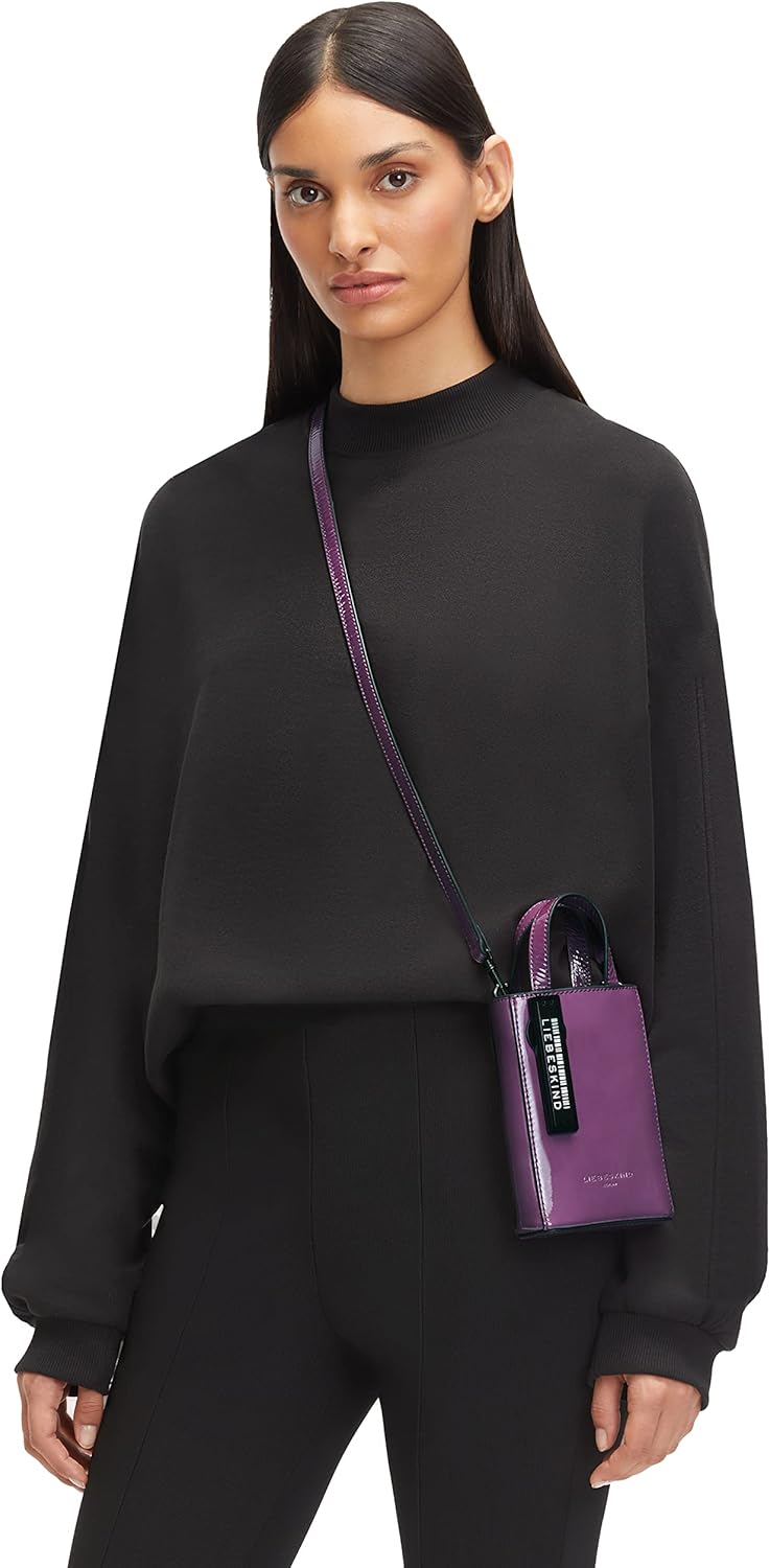 Liebeskind Damen Pb Naplack Paperbag Tote XS Orchid, Orchid