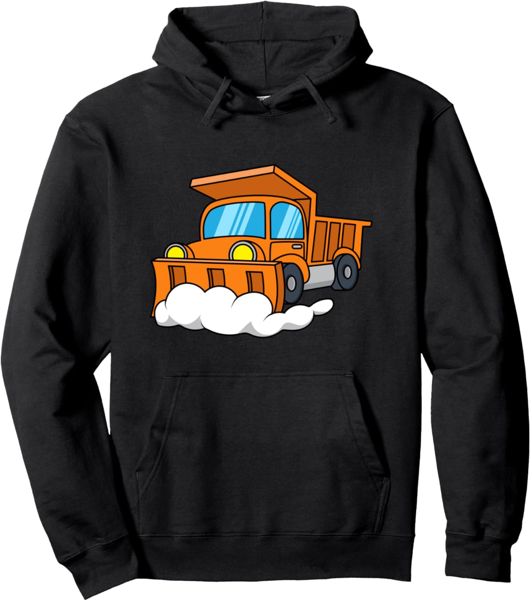 Schneepflug Truck LKW Schneeräumung Schneeräumfahrzeug Pullover Hoodie