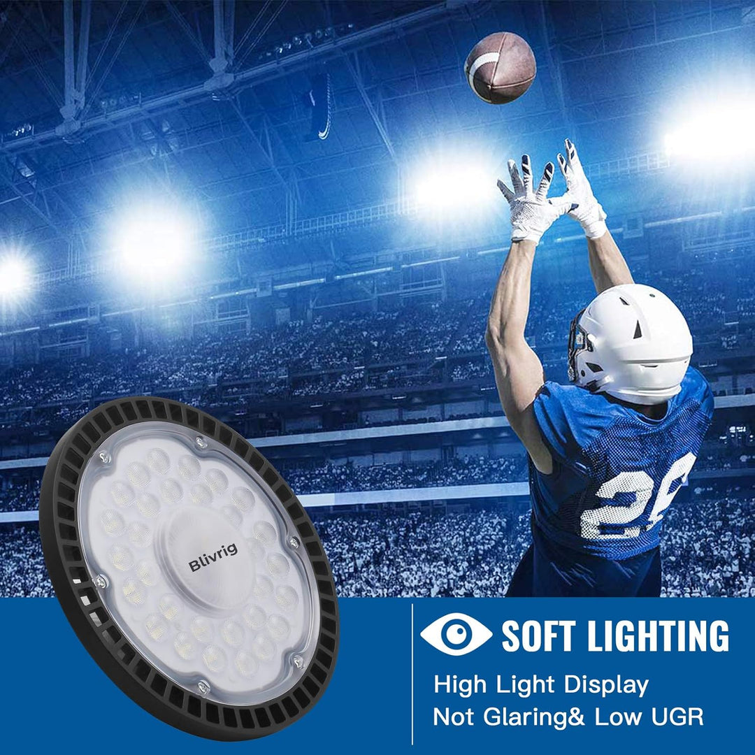 LED Strahler Industrielampe,UFO LED Werkstattlampe IP65 LED High Bay Licht, UFO LED Werkstattlampe 6