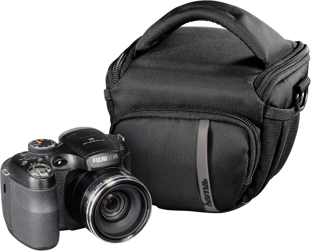 Hama Odessa Colt 80 Kameratasche, Schwarz/Grau 80, 12,5 × 8 × 10 cm, 80, 12,5 × 8 × 10 cm