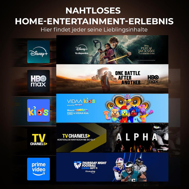 4K Smart Beamer mit VIDAA, kompatibel mit Netflix-App, Dolby Audio & HDR10+ | KOGATA Original AirPla
