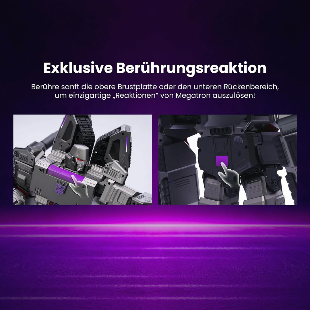 Robosen Flagship Megatron Auto-Transforming Robot | Sprach- &amp; App-Steuerung | Roboter- &amp; Panzer-Modu