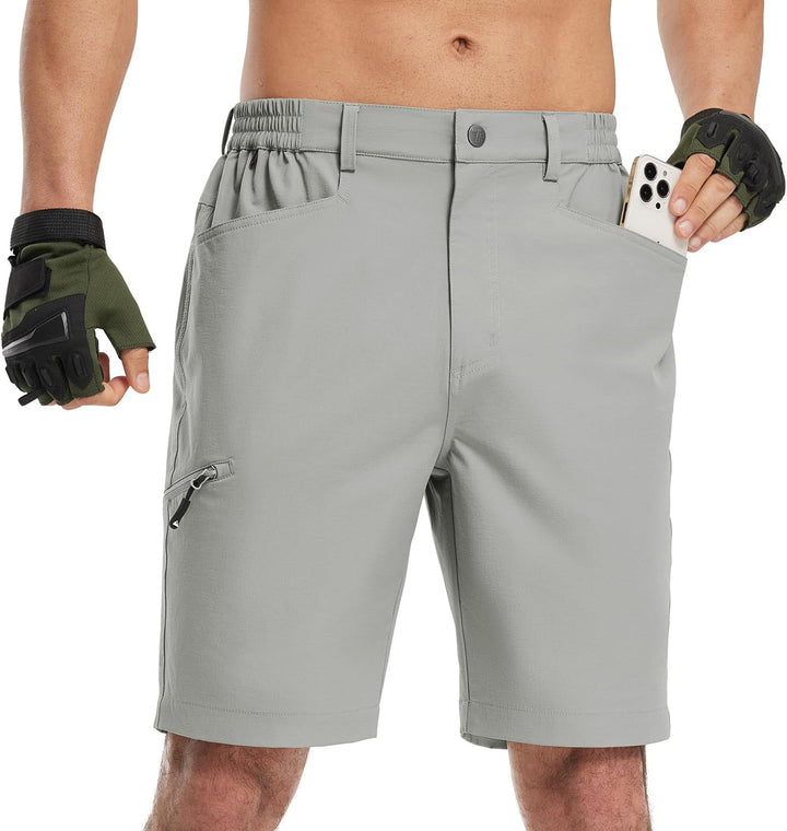 Kurze Hosen Herren Wanderhose Cargo Shorts Wasserabweisend Leichte Atmungsaktiv Outdoorhose Sommer S