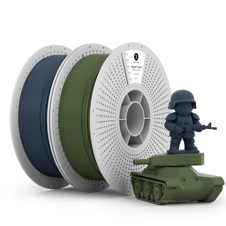 Matte PLA Filament 1,75mm, kexcelled 3D Drucker Filament +/- 0,03 mm, 2kg Spule (4,4lbs), Papprolle,
