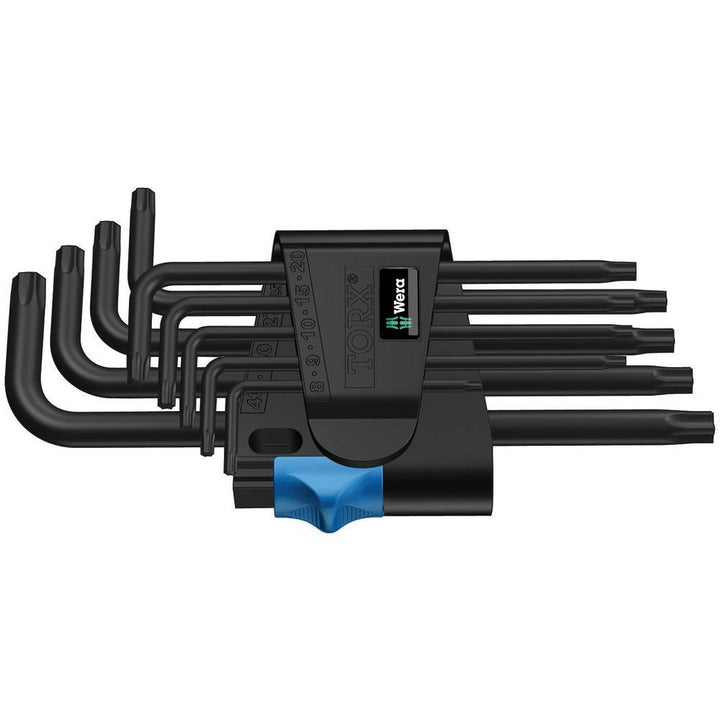 Wera 967 L/9 Torx HF Winkelschlüsselsatz mit Haltefunktion, BlackLaser, 9-teilig, 05024244001