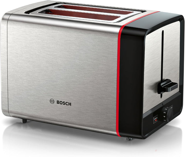 Bosch Kompakt Toaster MyMoment TAT6M420, entnehmbarer klappbarer Brötchenaufsatz, mit Auftaufunktion