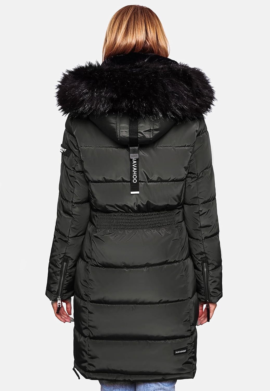 Navahoo Damen Warmer Winter Steppmantel Sinja S-XXL M Anthracite, M Anthracite