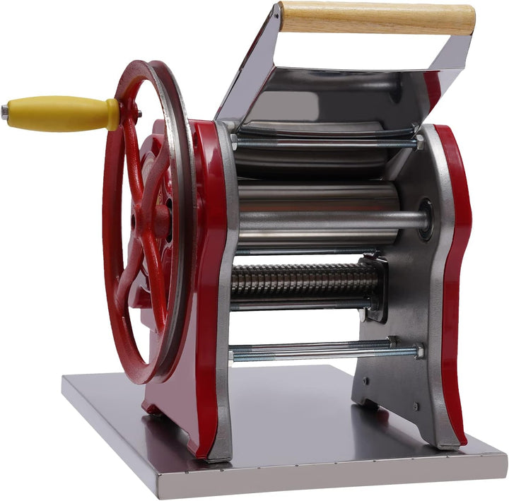 Nudelmaschine Manuelle Teigwalzenmühle aus Edelstahl Multifunktionale Manuelle Pasta Maker Nudelschn