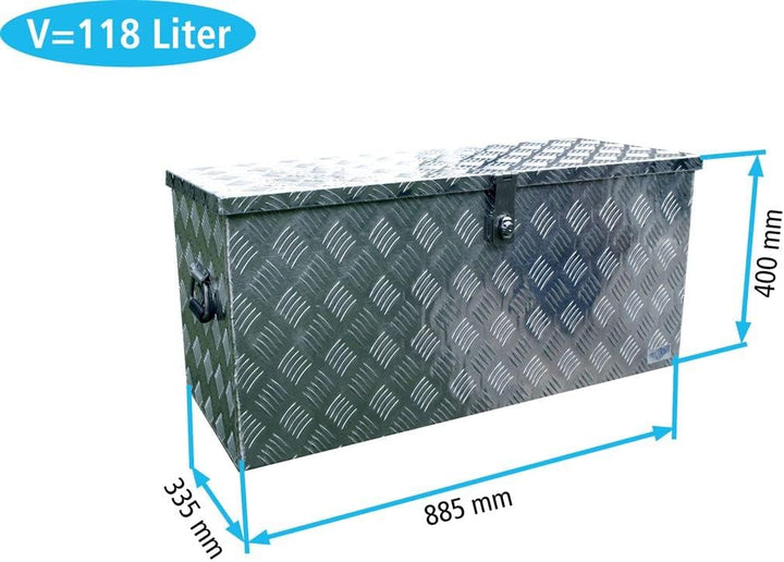 Truckbox D120 + MON 2012 Montagesatz, Werkzeugkasten, Deichselbox, Transportbox