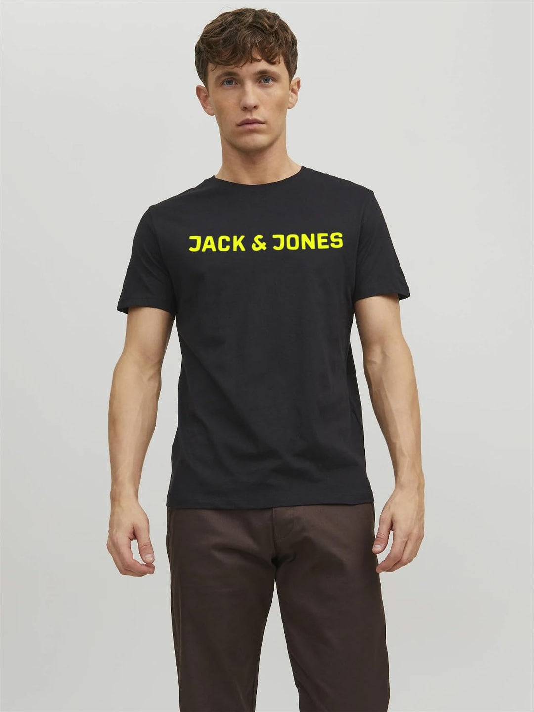 JACK &amp; JONES Male T-Shirt 3er-Pack Logo T-Shirt XS 5er Pack (4x Schwarz, Blau), XS 5er Pack (4x Schw