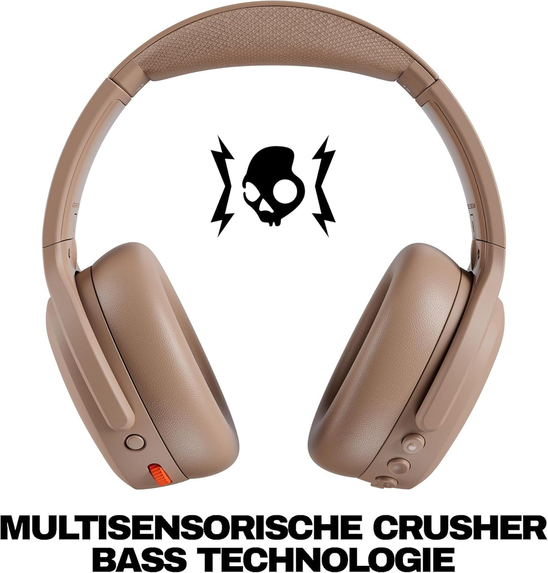 Skullcandy Crusher ANC 2 Wireless Bluetooth Over-Ear-Kopfhörer, Multisensorischem Bass, Active Noise