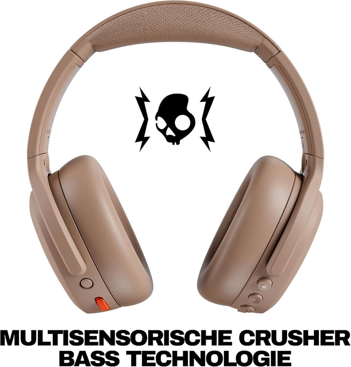 Skullcandy Crusher ANC 2 Wireless Bluetooth Over-Ear-Kopfhörer, Multisensorischem Bass, Active Noise