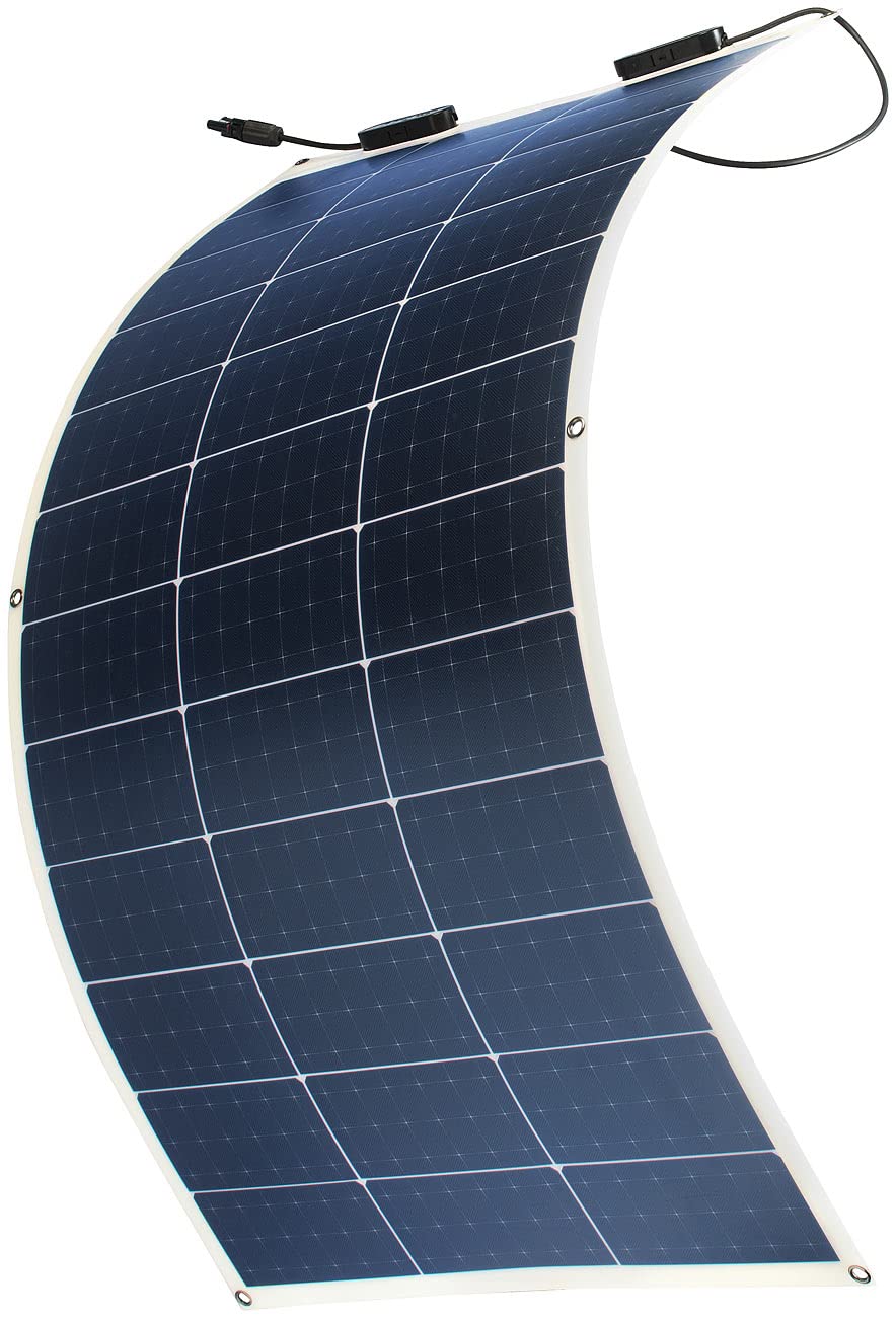 revolt Solarmodul flexibel: Ultraleichtes flexibles Solarmodul für MC4, salzwasserfest, 100W, IP67 (