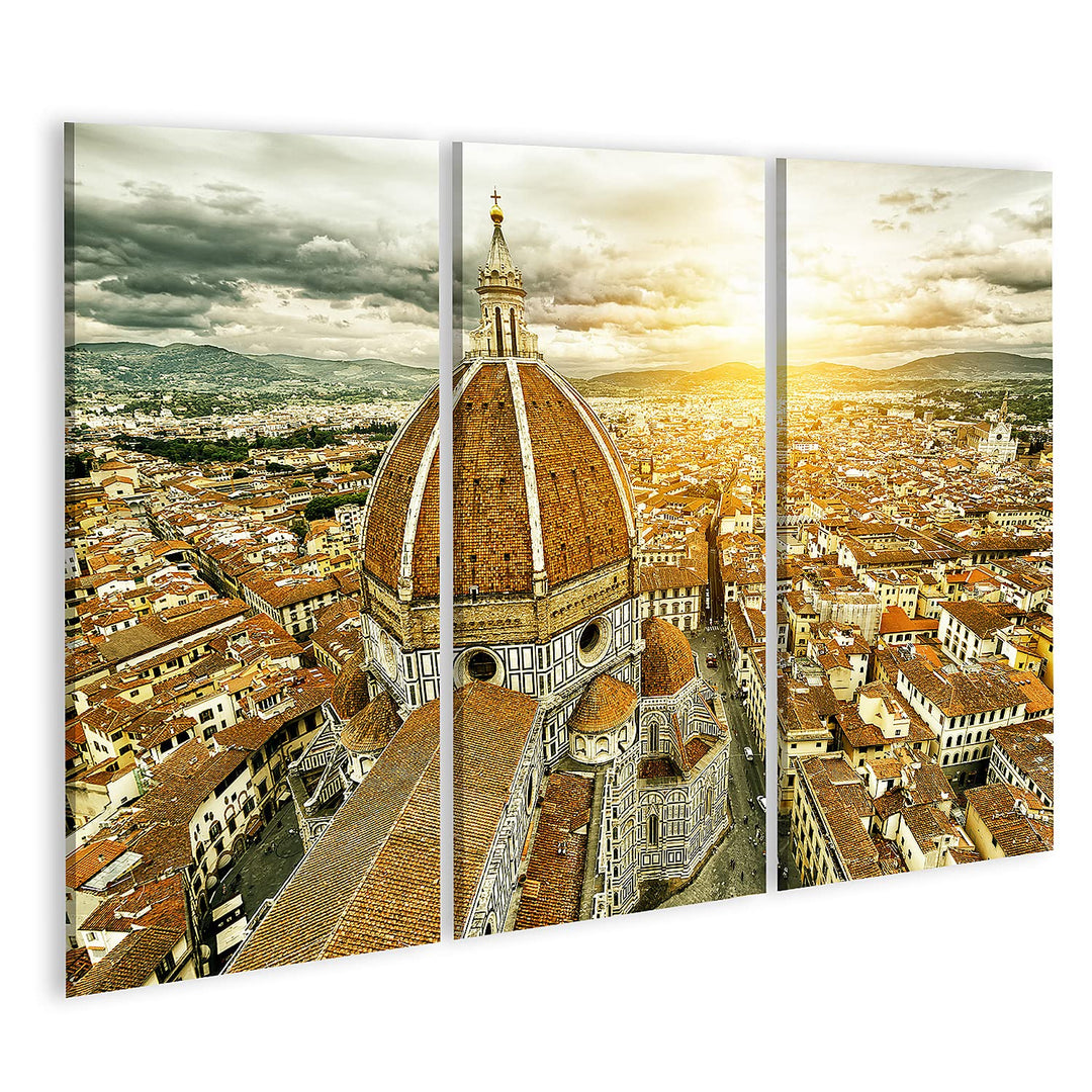 islandburner Bild auf Leinwand Panorama Florenz Italien Basilica Di Santa Maria Del Fiore Bilder Wan
