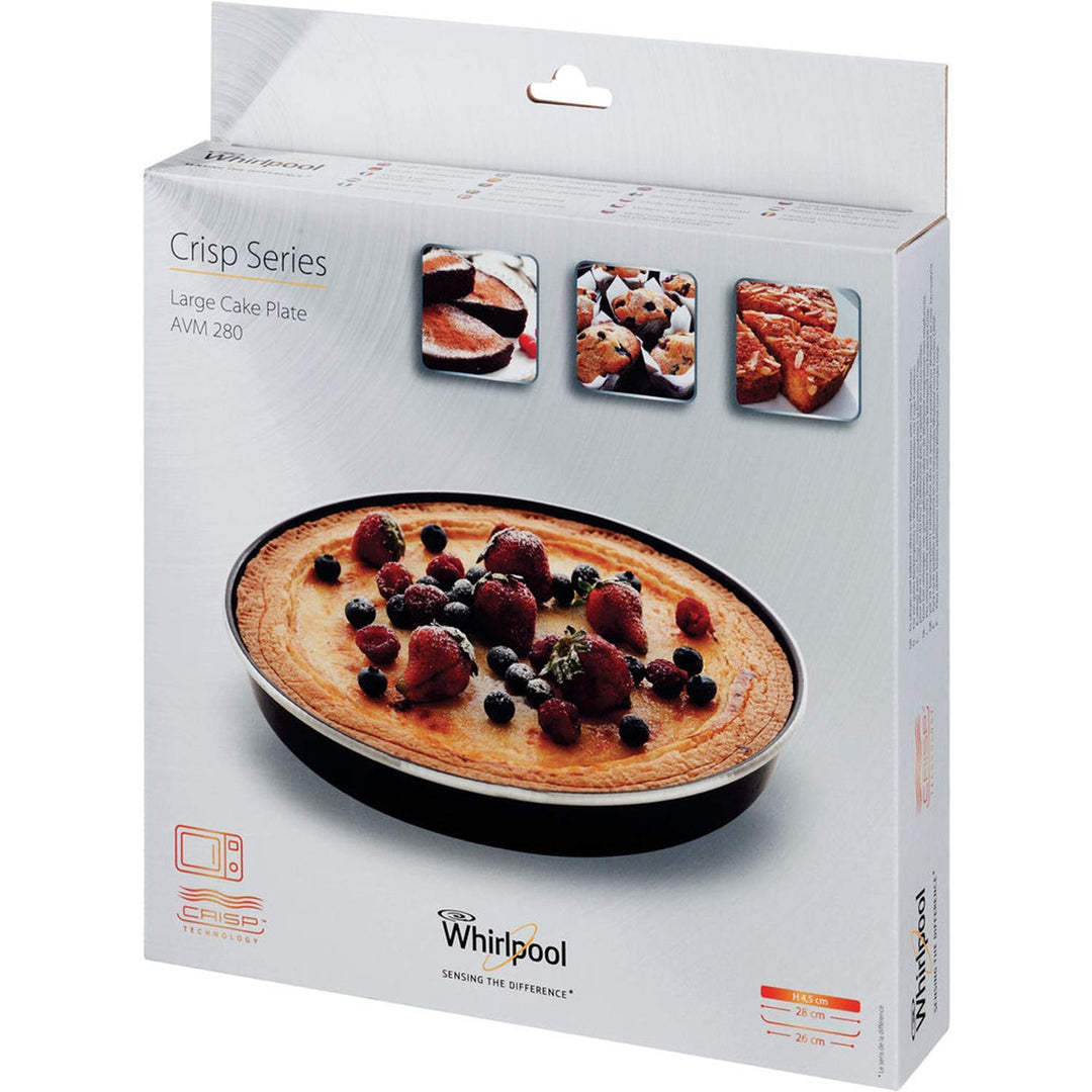 Whirlpool AVM280 - Mikrowellenzubehör/ Crisp-Backform klein (Ø28cm)/ Passend auch für Mikrowellen vo