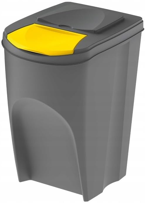 Set von 3 105L Recyclingwürfeln prosperplast sortibox von grauer Farbe Grau 3x35L, Grau 3x35L