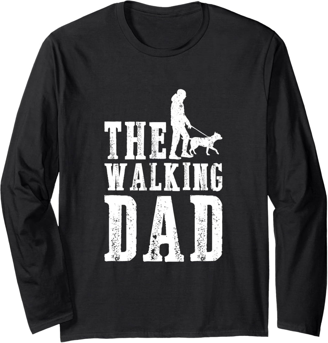 The walking Dad Hund Hunde Pfoten Pfote Hundebesitzer Langarmshirt