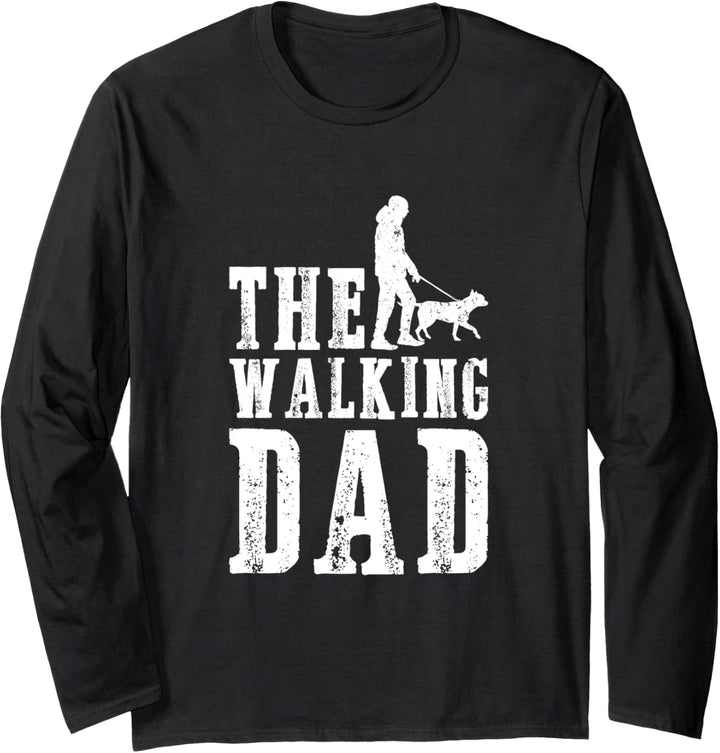 The walking Dad Hund Hunde Pfoten Pfote Hundebesitzer Langarmshirt