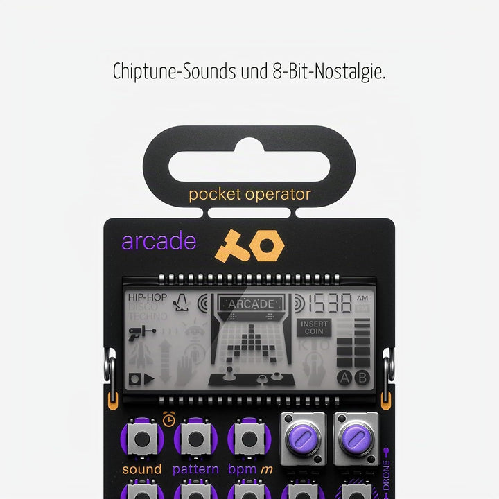 Teenage Engineering PO-20 arcade Synthesizer und Sequencer (Pocket Operator mit 16 Chords, LCD Displ