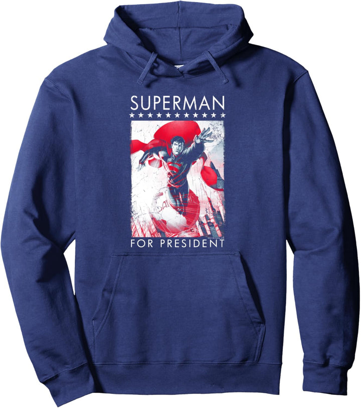 Superman Superman for President Pullover Hoodie