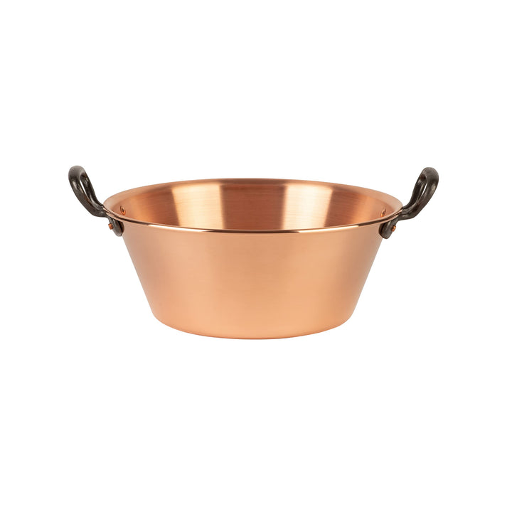 Cuisine Romefort | Kupfer Marmeladentopf Ø 26,5 cm - 3 Liter Inhalt | Griffe aus Gusseisen | traditi