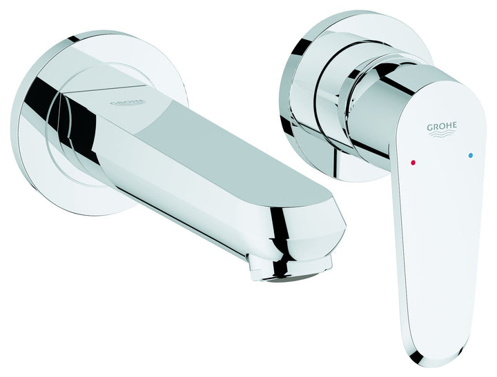 GROHE Eurodisc C 2-Loch-Waschtischbatterie , Wandmontage 19573002, Silber Zwei-Loch-Waschtischmische