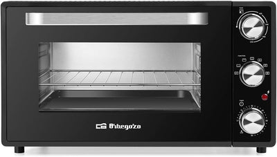 Orbegozo Ofen, 38 l, Tisch, 2000 W, Konvektion, 550 x 365 x 310 mm, Schwarz/Edelstahl