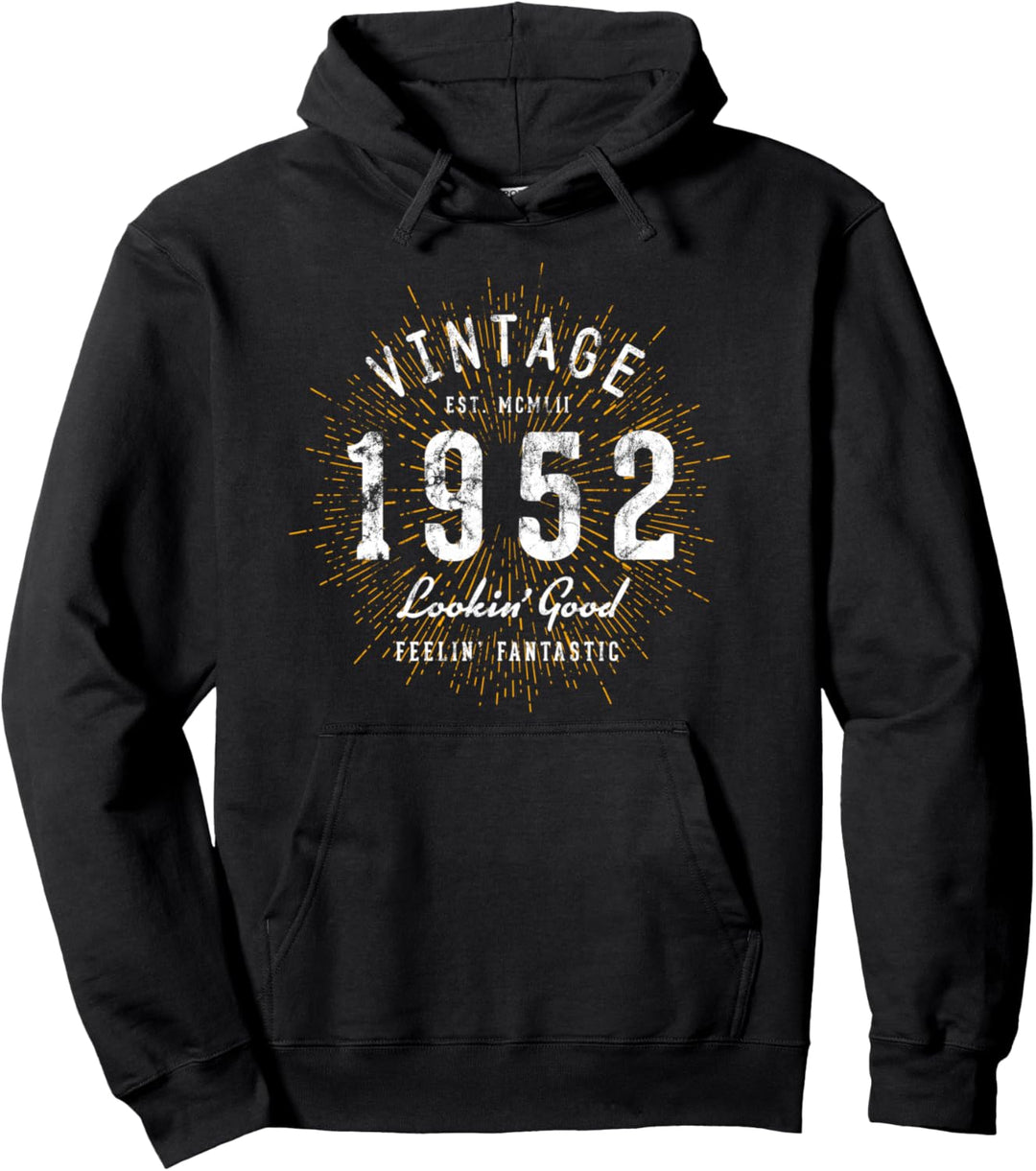 Geburtstag Vintage geboren 1952 Pullover Hoodie