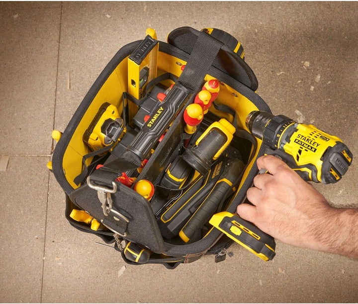 Stanley FatMax Werkzeugtasche / Transporttasche (29x29x38cm, robustes 600 Denier Nylon, ergonomische