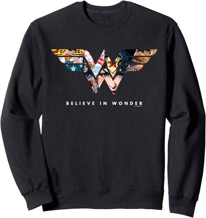 Wonder Woman 80th Believe in Wonder WW Logo Sweatshirt