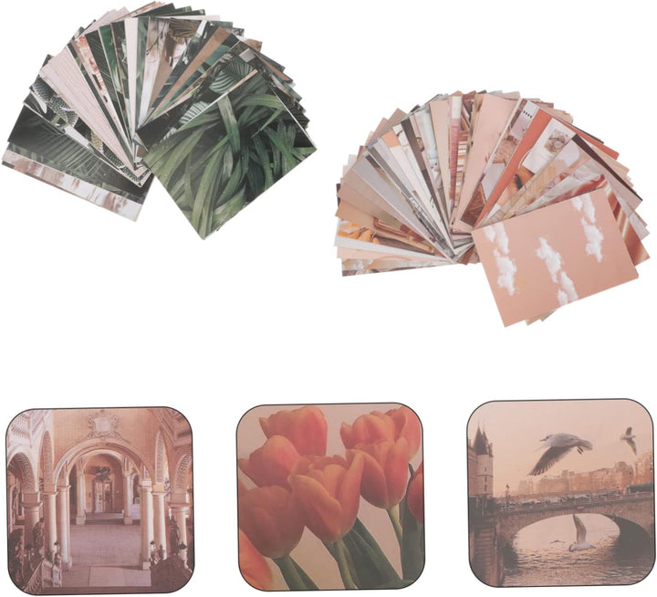 Alipis 70stücke Diy-bastelkarten Scrapbook-dekorkarten Handkontobilder Materialkarten Fotowand-colla