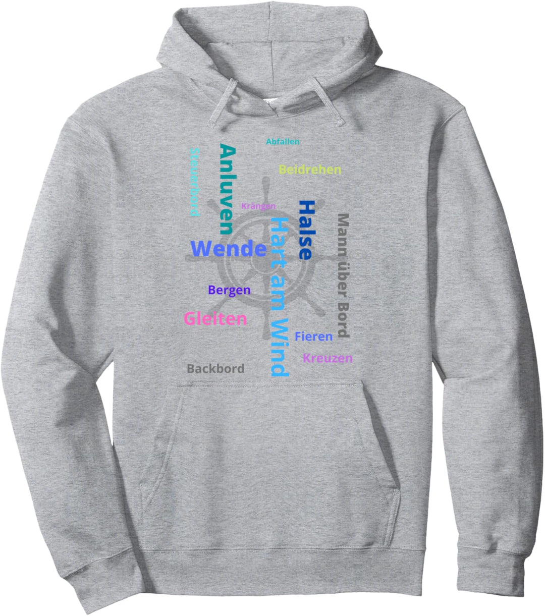 Kapitän-Skipper-Segler...Halse Wende Anluven Segelmanöver Pullover Hoodie