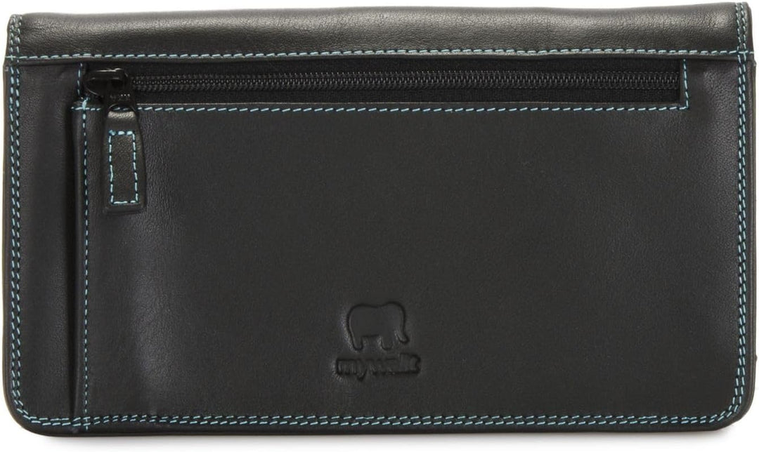 mywalit - Leder Damen Geldbörse - Medium matinee Purse Wallet - 237-4 - Black pace Einheitsgrösse Sc