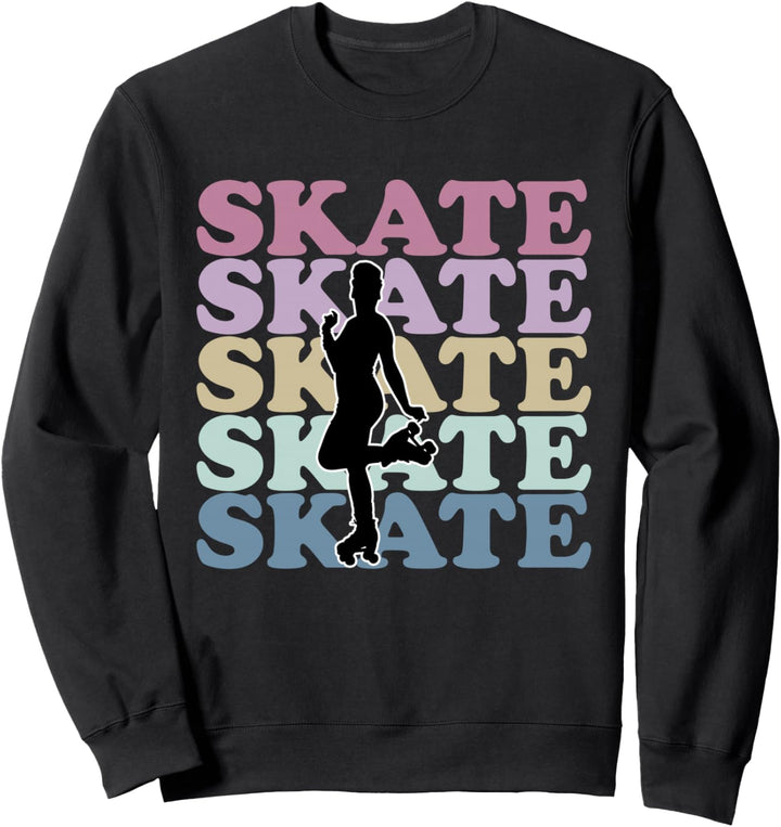 Rollschuhlaufen, Retro, Vintage-Stil, Geschenk für Skater Sweatshirt