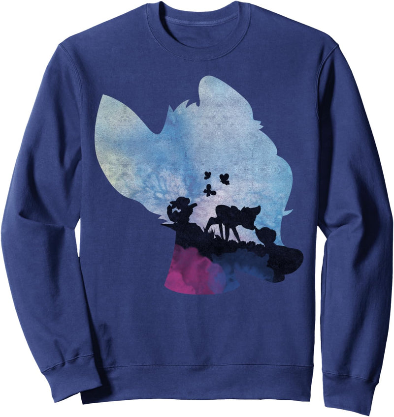 Disney Bambi Watercolor Silhouette Sweatshirt