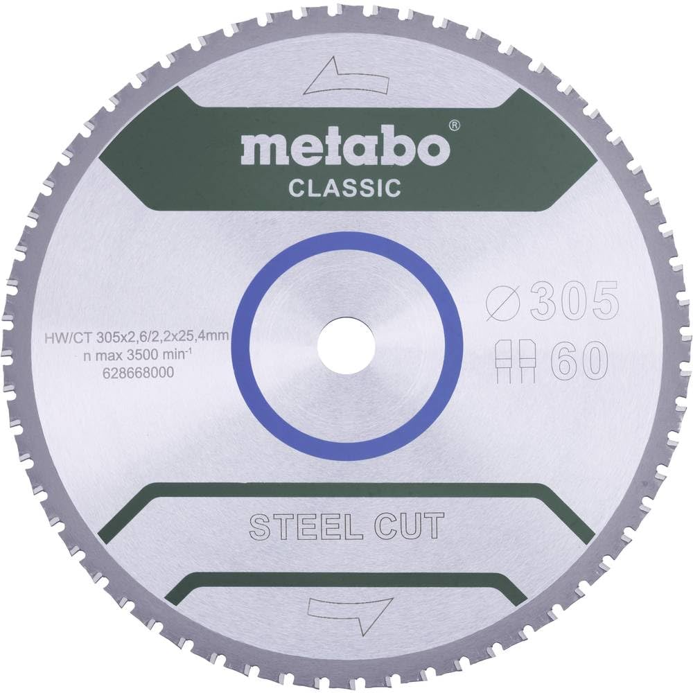 METABO 628651000 - Hoja de sierra Steel Cut Classic 165x20 mm dientes 40 FZFA/FZFA 4° /B