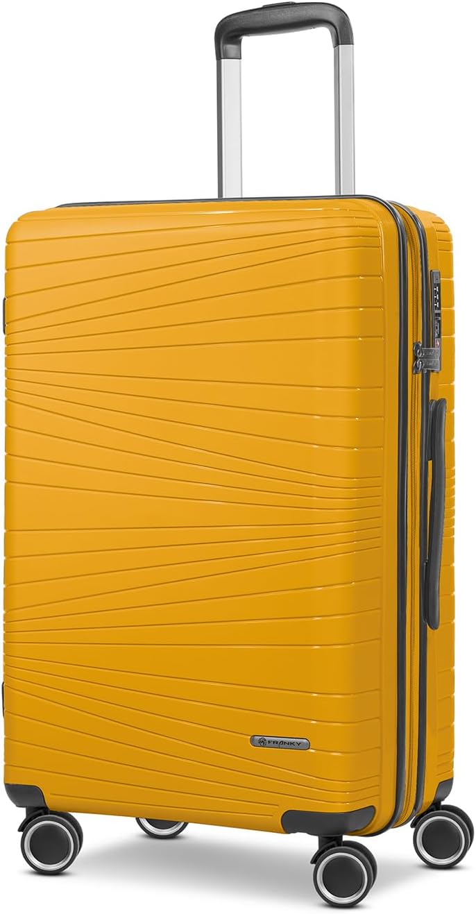 Franky Dallas 3.0 Hartschalen-Trolley mit 4 Rollen Koffer Set 3 Teilig | Ausgestattet mit TSA-Schlos