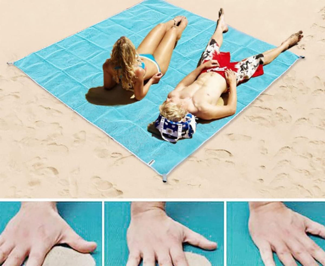Stranddecke Sandfrei Strandmatte, Tragbare Sanddichte Stranddecke, Faltbar Ultraleicht Beach Blanket